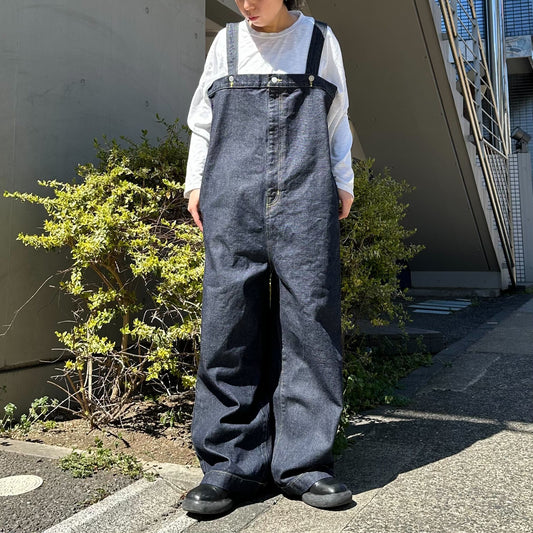 ストレートデニムサロペット 72984 DEEPBLUE