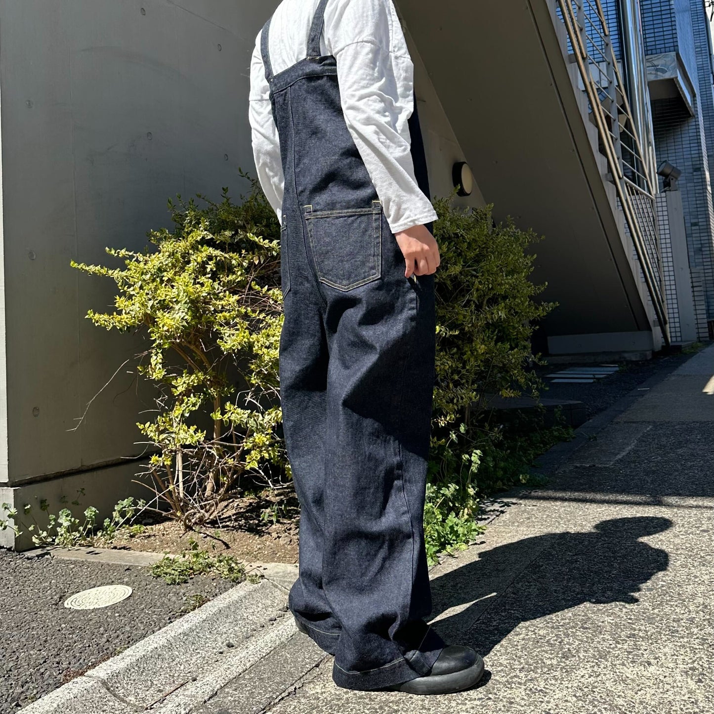 ストレートデニムサロペット 72984 DEEPBLUE