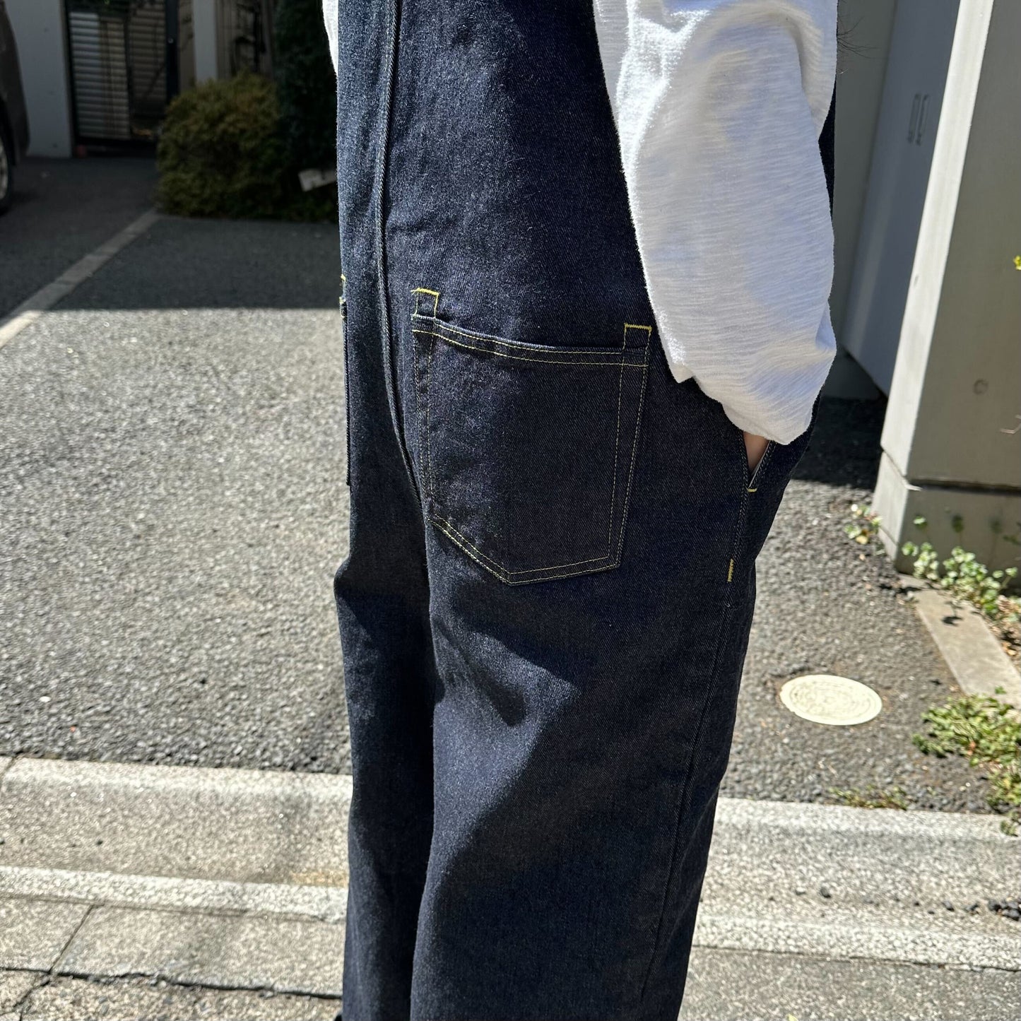 ストレートデニムサロペット 72984 DEEPBLUE