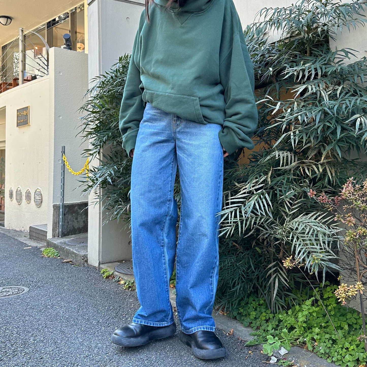 ストレートデニムパンツ 72986 DEEPBLUE