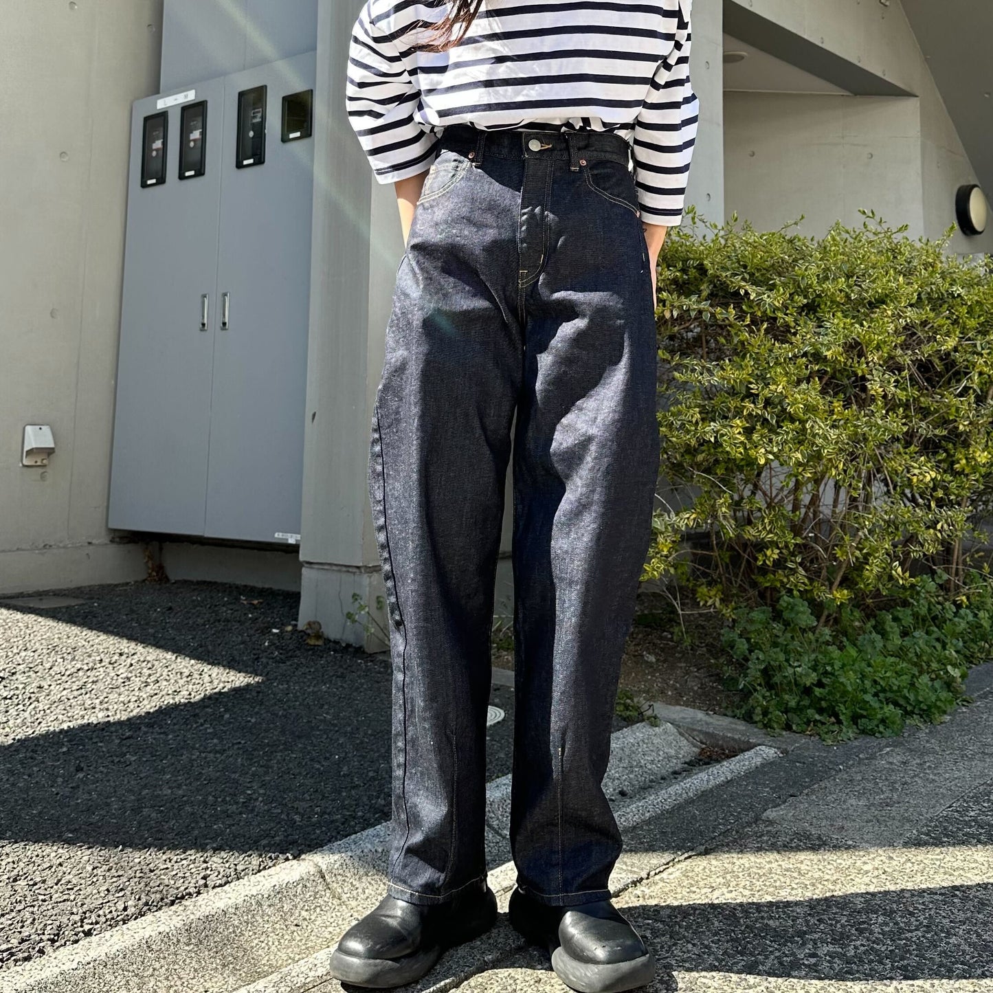 バルーンデニムパンツ 72987 DEEPBLUE