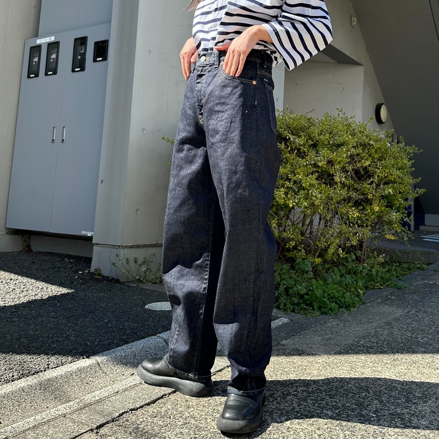バルーンデニムパンツ 72987 DEEPBLUE