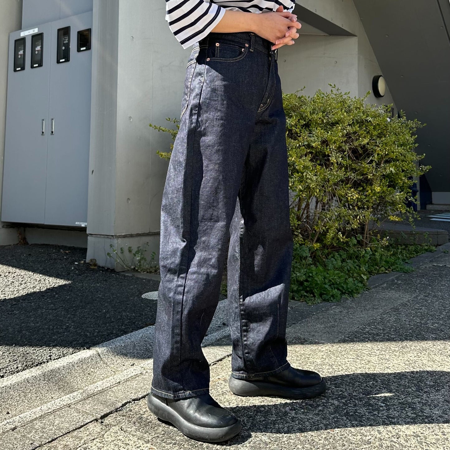 バルーンデニムパンツ 72987 DEEPBLUE