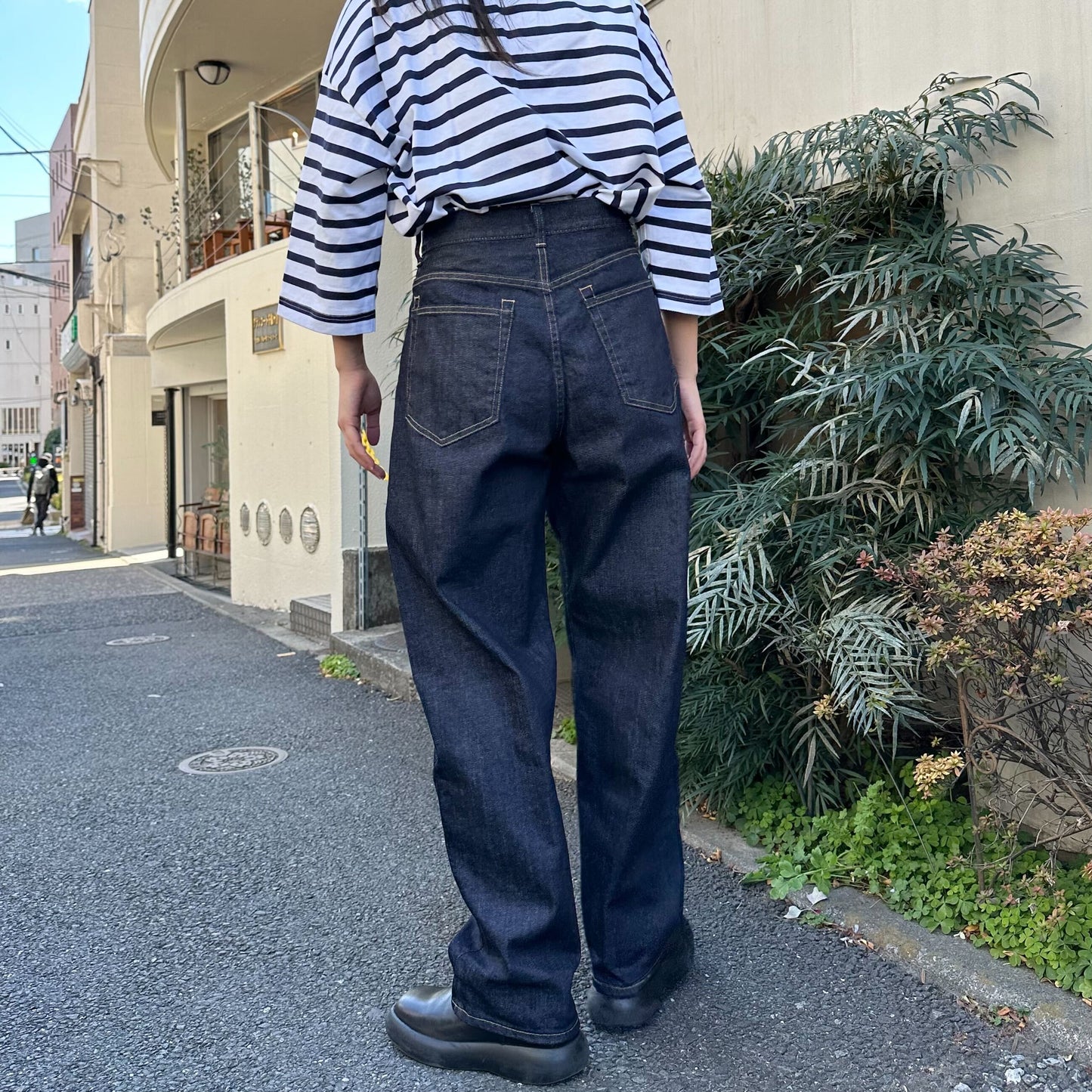 バルーンデニムパンツ 72987 DEEPBLUE