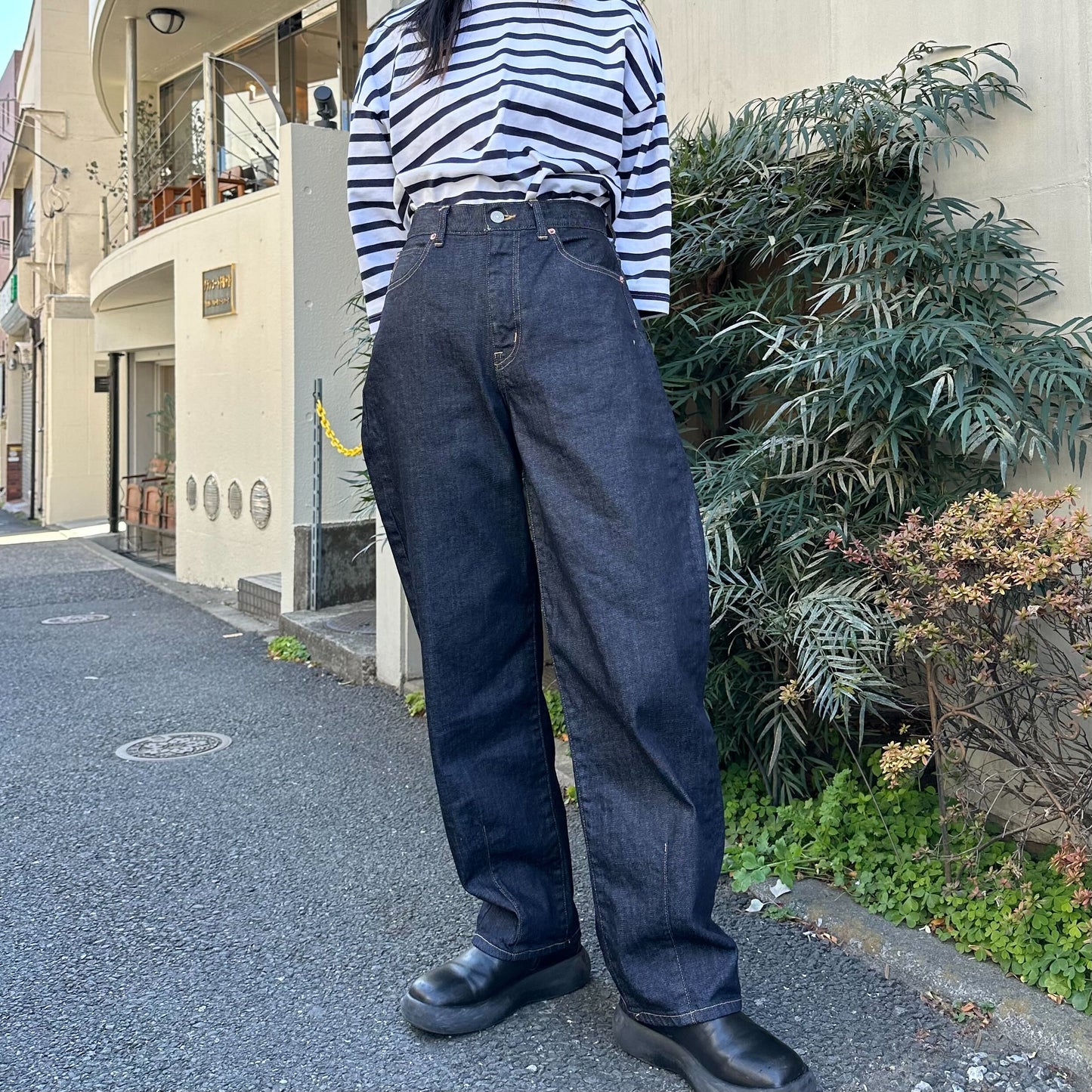 バルーンデニムパンツ 72987 DEEPBLUE