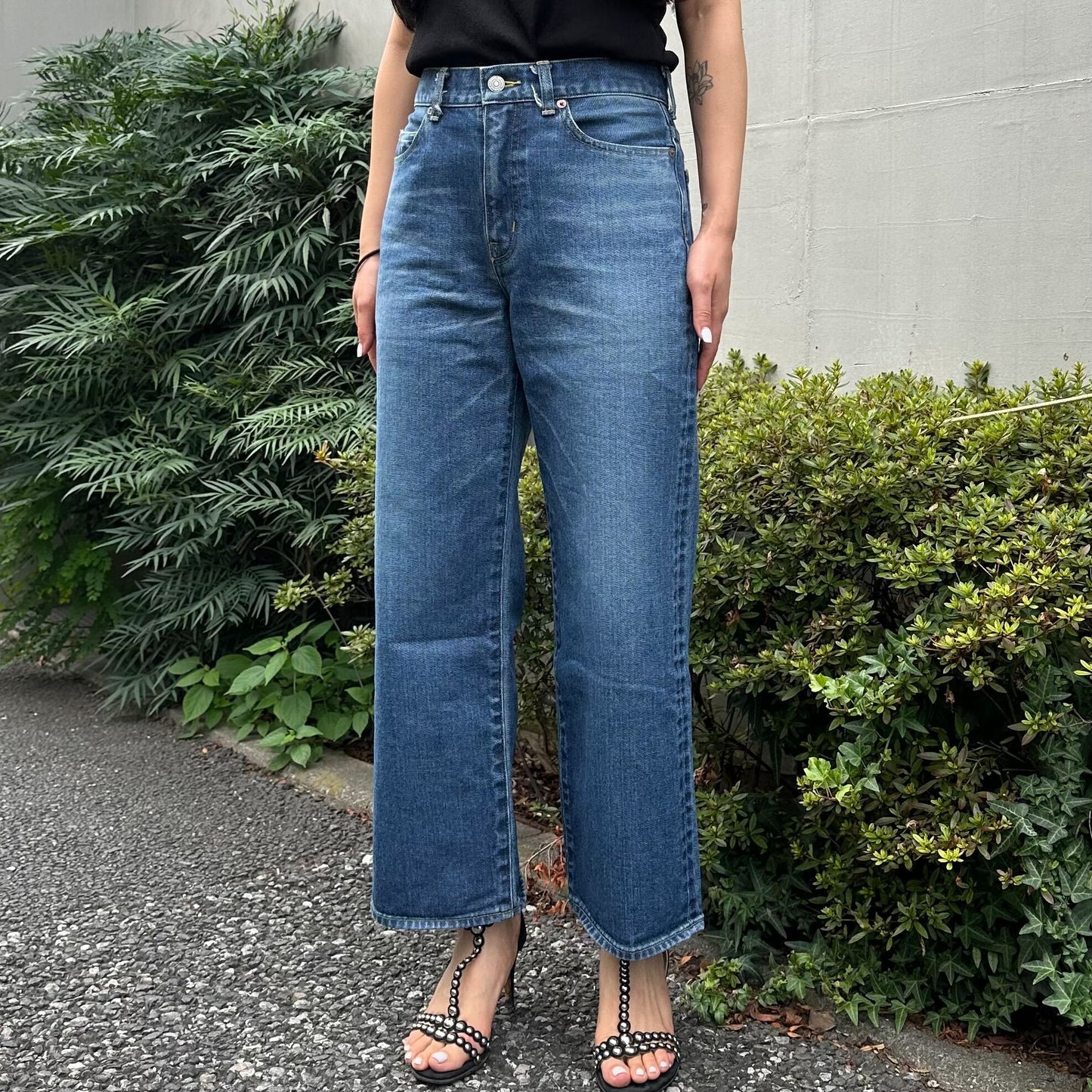 ブーツカットミドルジーンズ 72989 DEEPBLUE