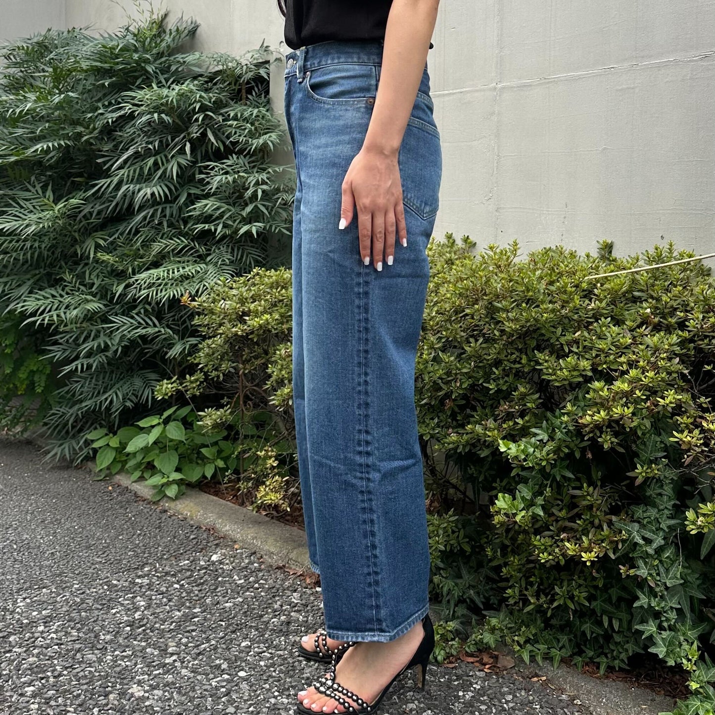 ブーツカットミドルジーンズ 72989 DEEPBLUE