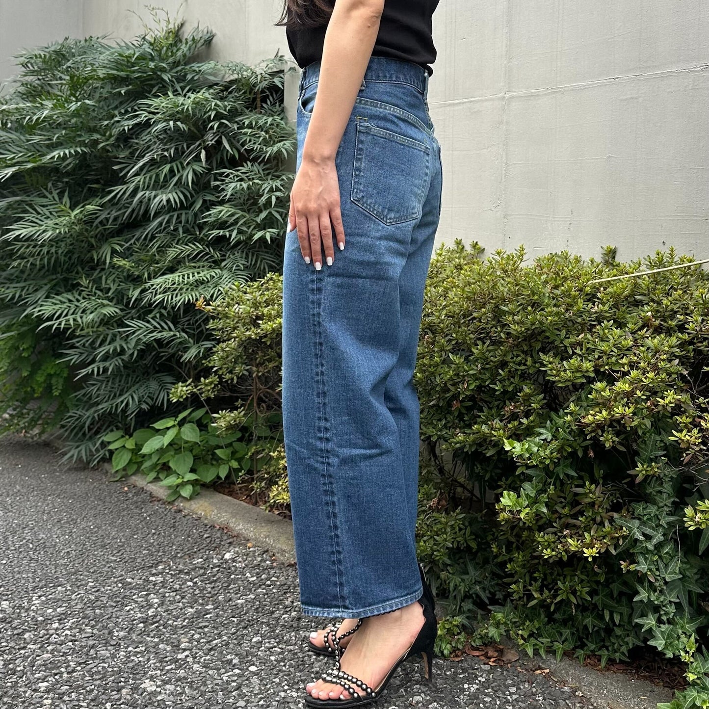 ブーツカットミドルジーンズ 72989 DEEPBLUE