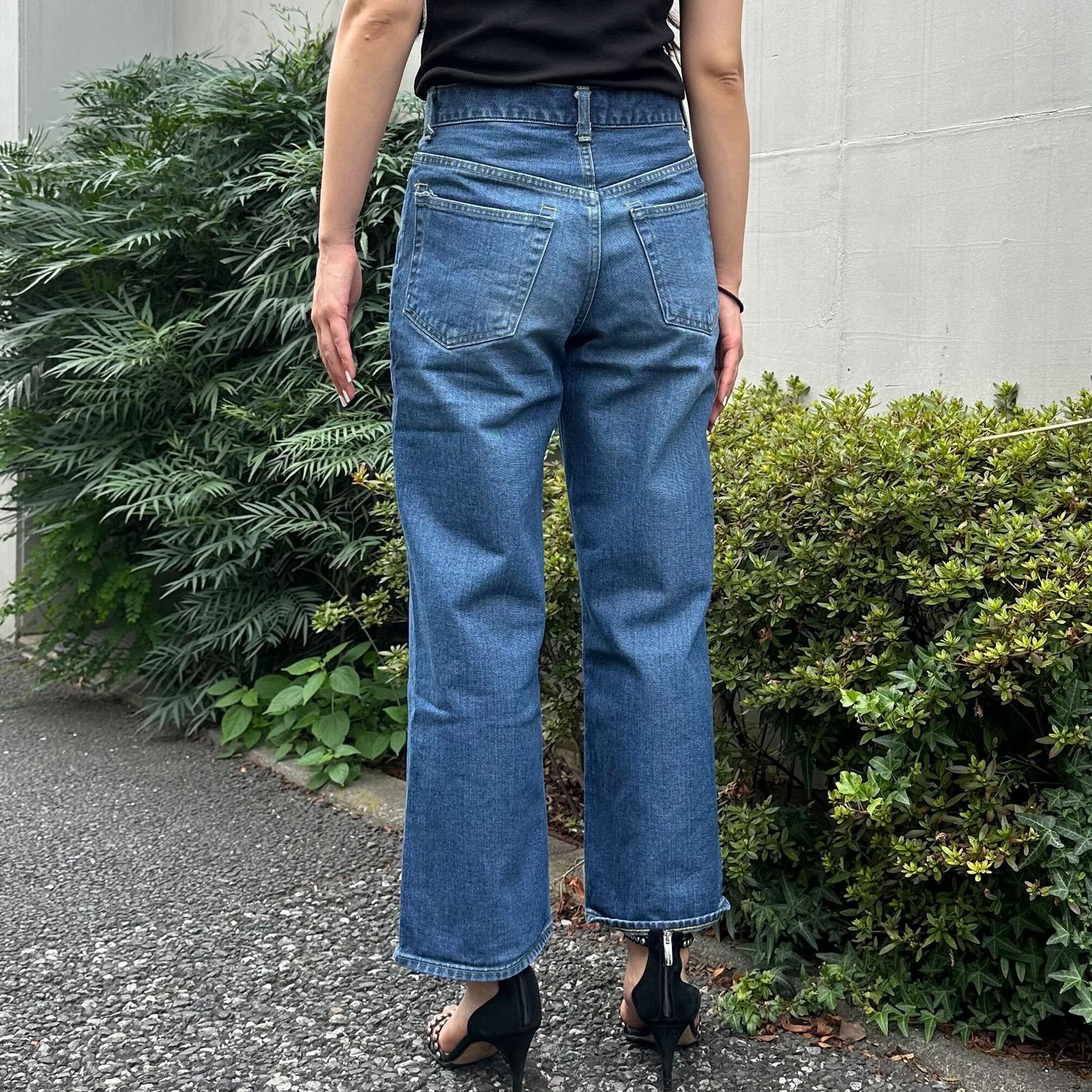 ブーツカットミドルジーンズ 72989 DEEPBLUE