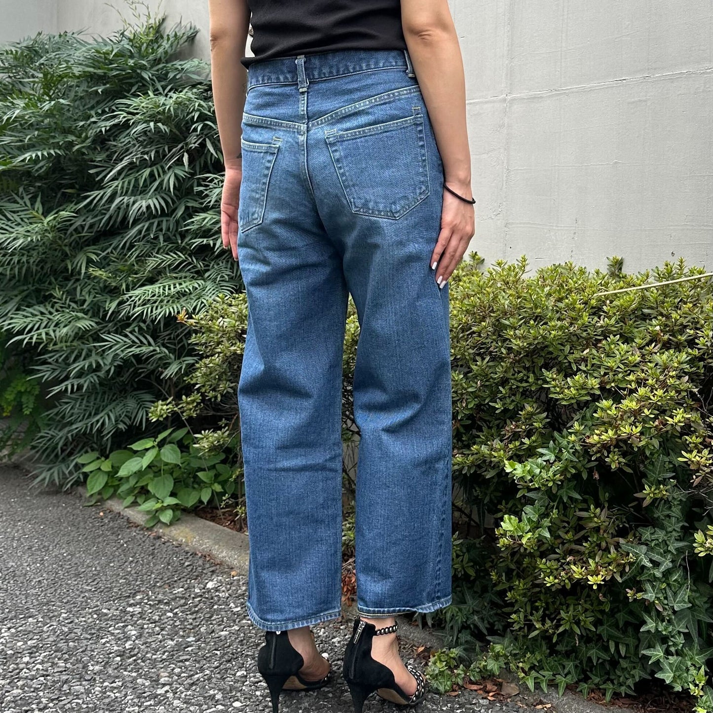 ブーツカットミドルジーンズ 72989 DEEPBLUE