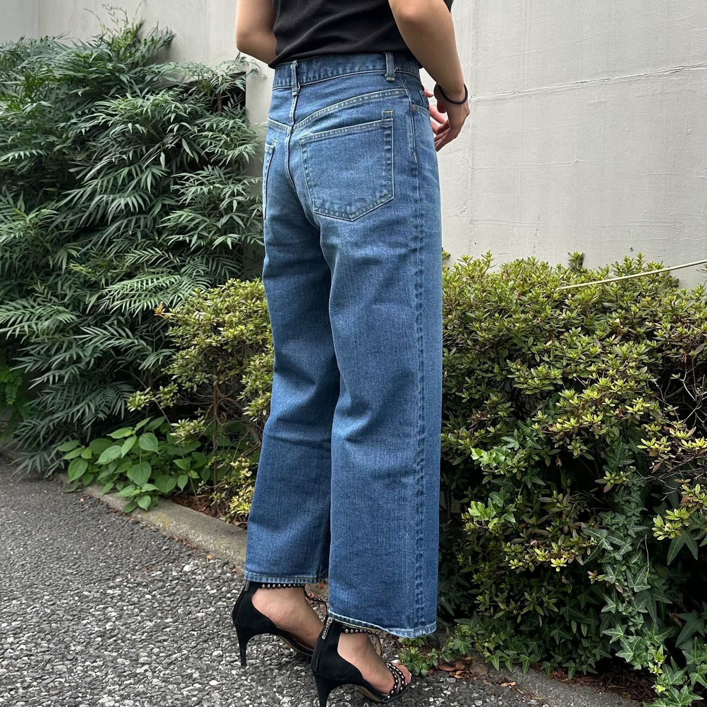 ブーツカットミドルジーンズ 72989 DEEPBLUE