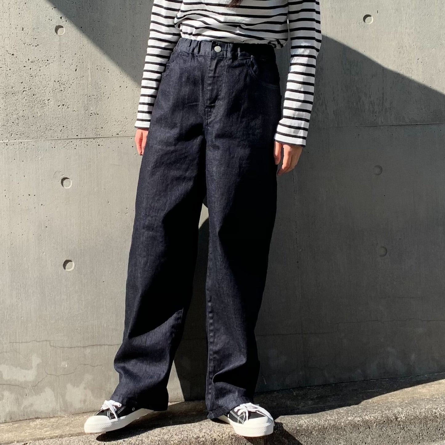 イージーストレートデニム 72968 DEEPBLUE
