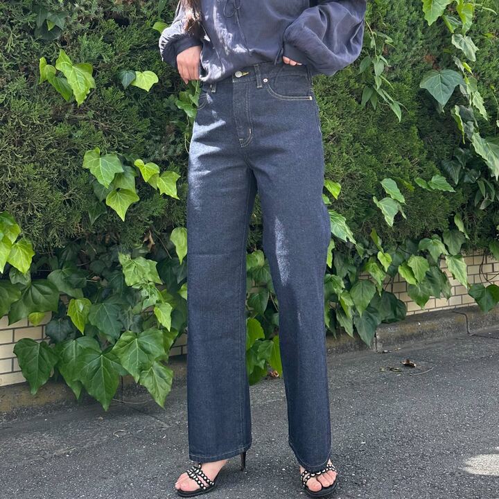 ブーツカットミドルジーンズ 72989 DEEPBLUE