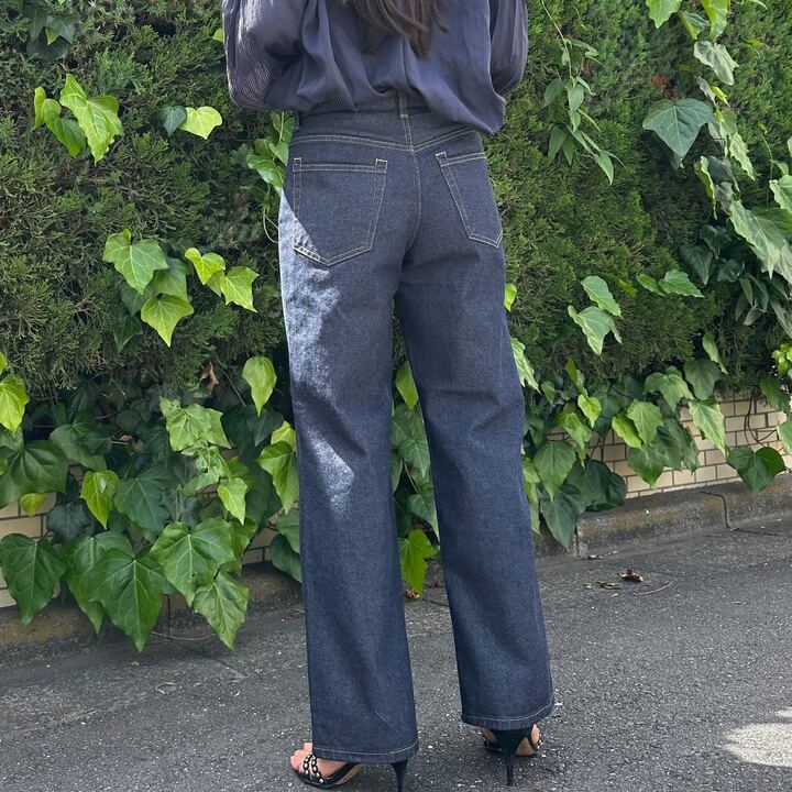 ブーツカットミドルジーンズ 72989 DEEPBLUE