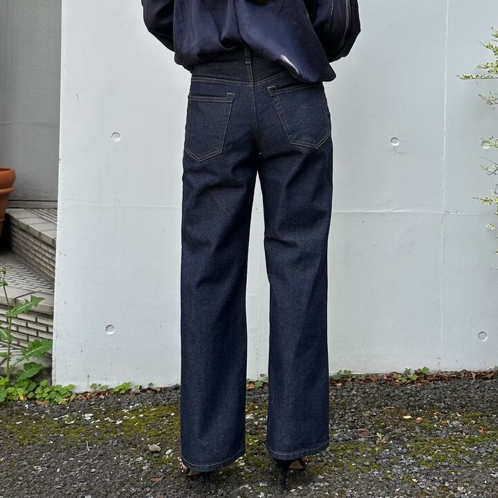 ブーツカットミドルジーンズ 72989 DEEPBLUE