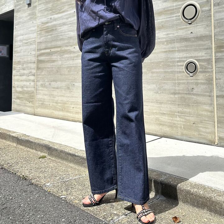 ブーツカットミドルジーンズ 72989 DEEPBLUE