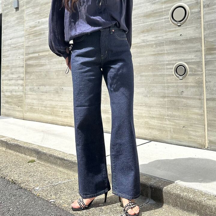 ブーツカットミドルジーンズ 72989 DEEPBLUE