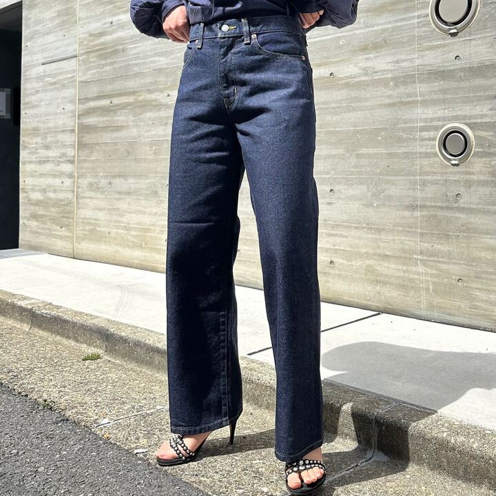 ブーツカットミドルジーンズ 72989 DEEPBLUE