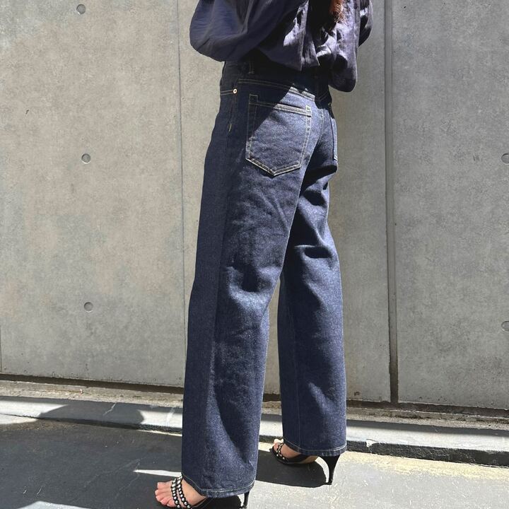 ブーツカットミドルジーンズ 72989 DEEPBLUE