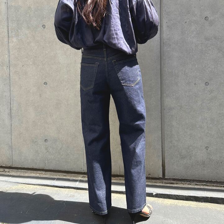 ブーツカットミドルジーンズ 72989 DEEPBLUE