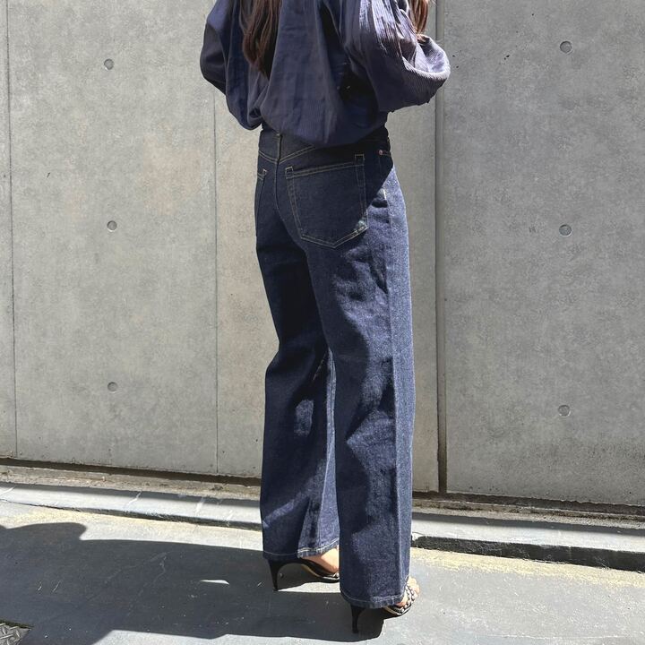 ブーツカットミドルジーンズ 72989 DEEPBLUE