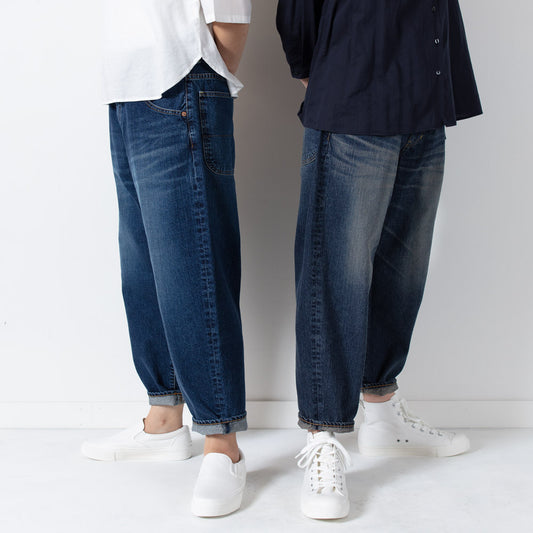 Wide loose denim pants 72764 DEEPBLUE