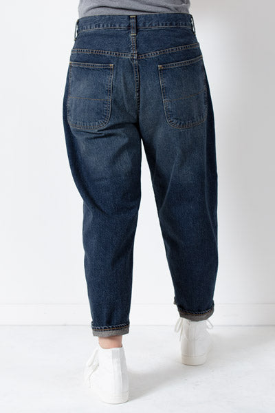 ワイドルーズデニムパンツ 72764 DEEPBLUE