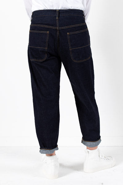 ワイドルーズデニムパンツ 72764 DEEPBLUE