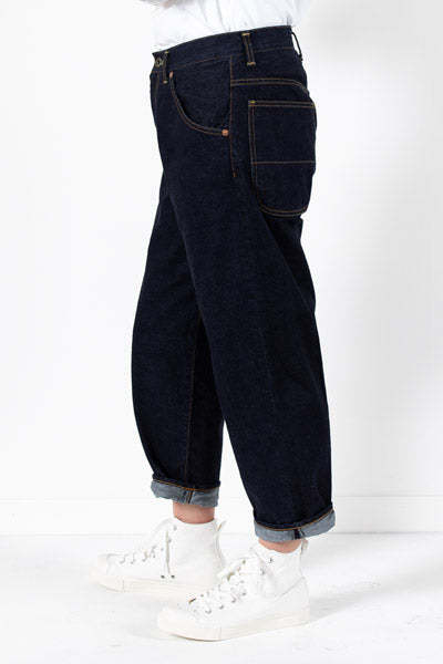 ワイドルーズデニムパンツ 72764 DEEPBLUE