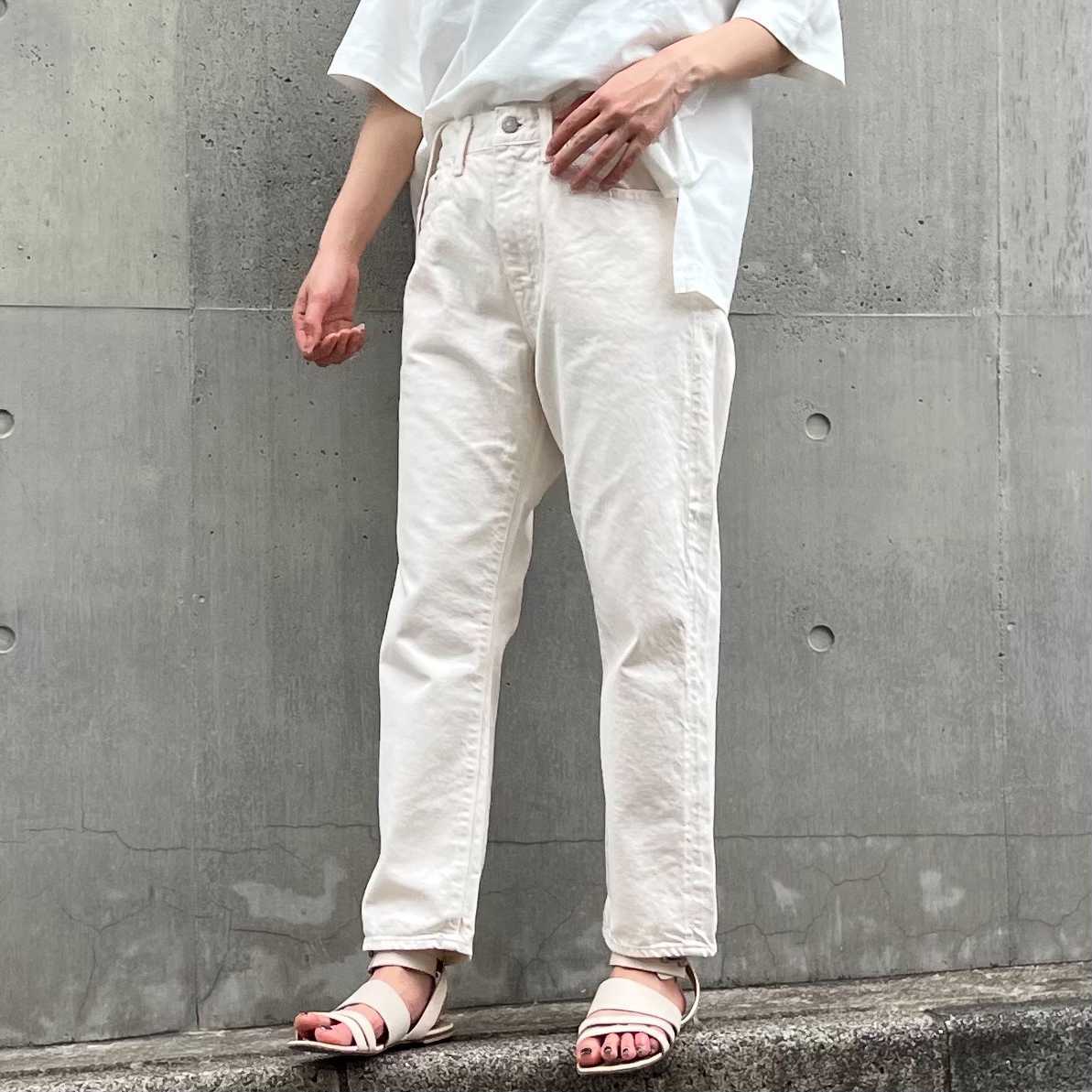 アンクル丈デニムパンツ 72867 DEEPBLUE
