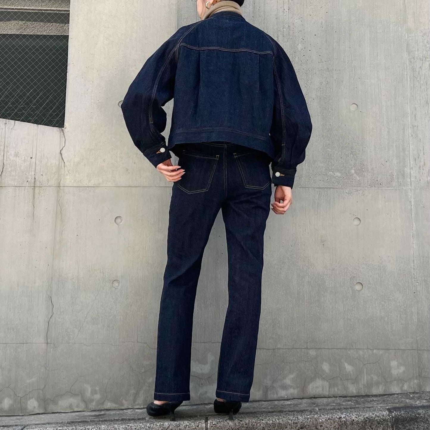 バンドカラージャケット 72956 DEEPBLUE