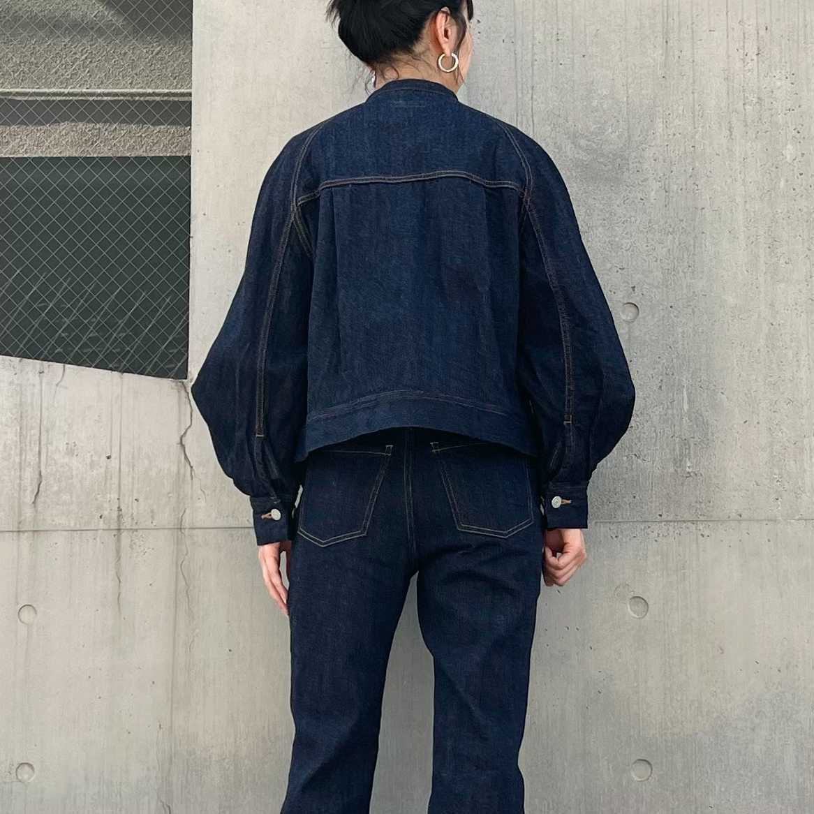 バンドカラージャケット 72956 DEEPBLUE