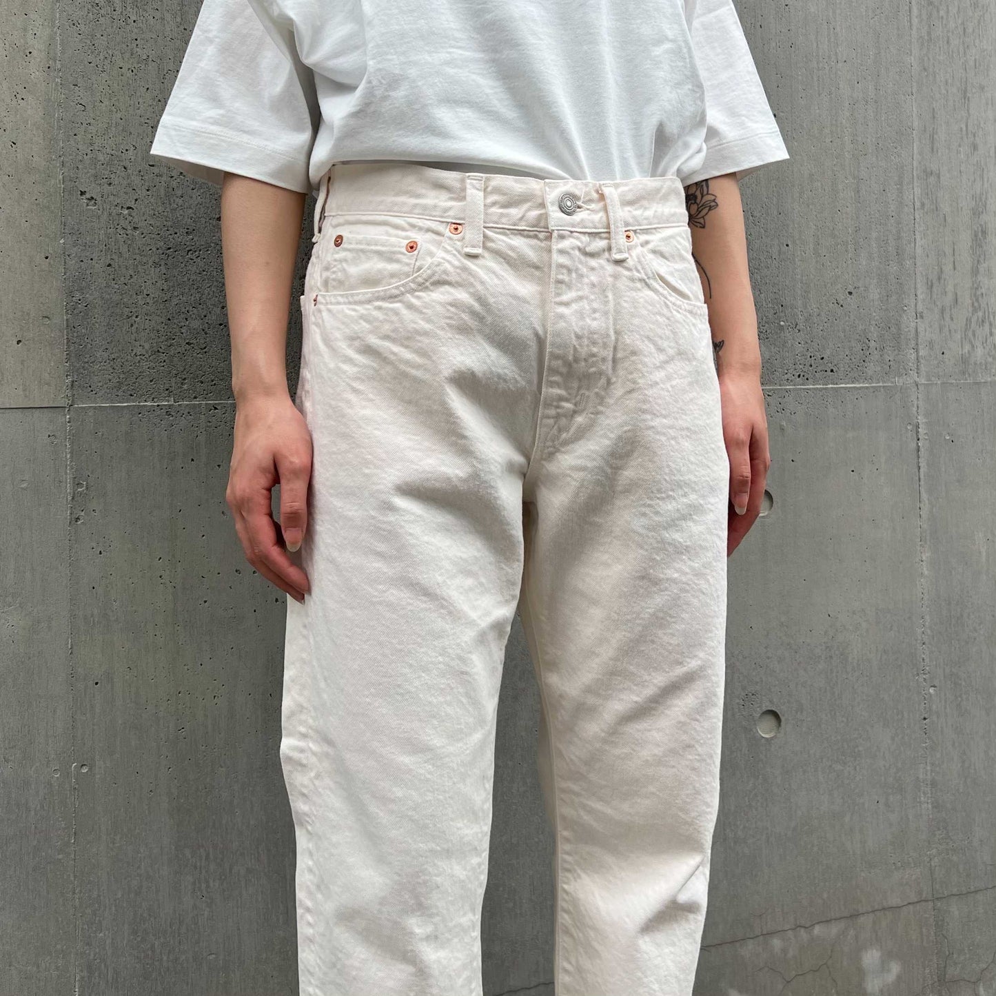 アンクル丈デニムパンツ 72867 DEEPBLUE