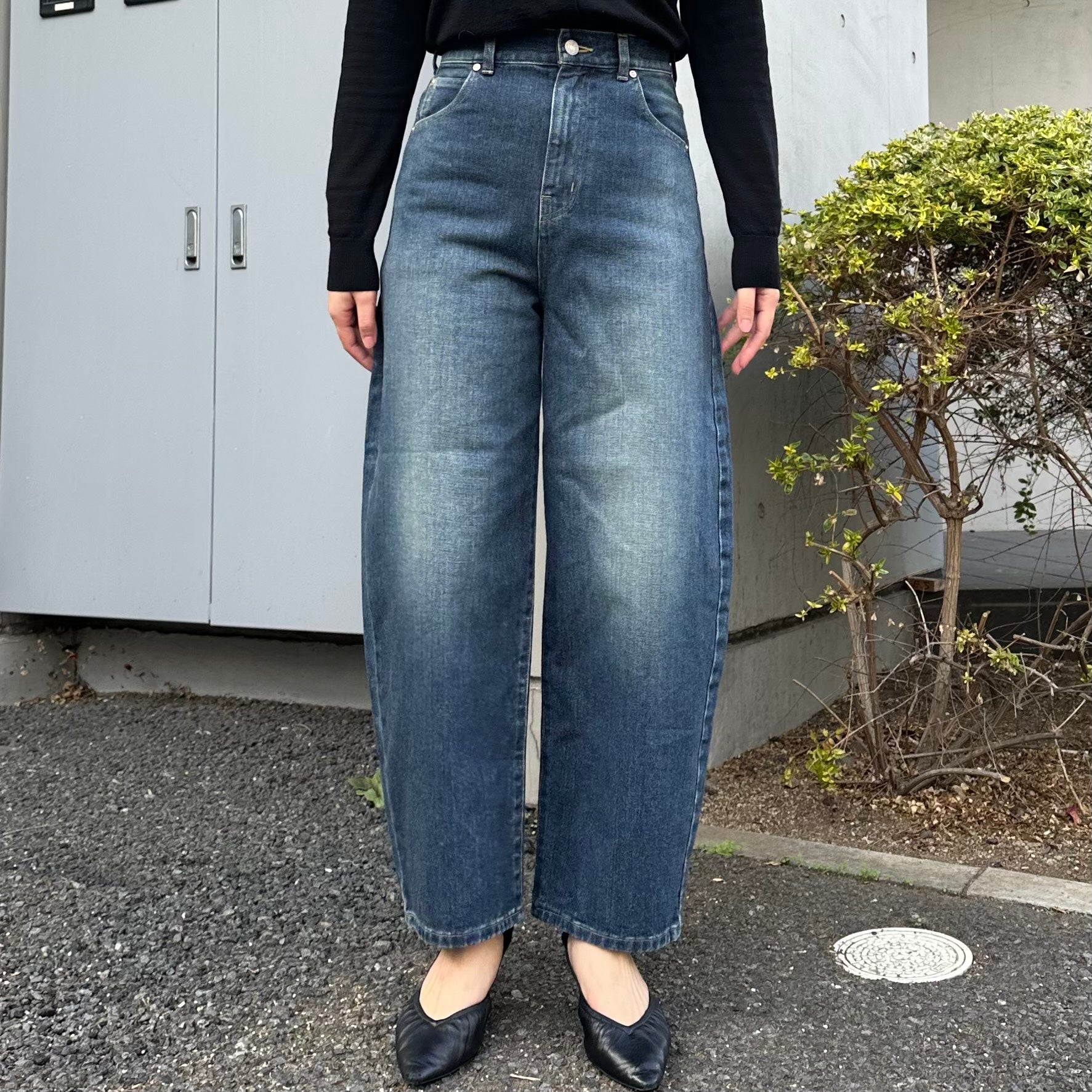 DEEPネイビー デニムパンXS/Mサイズ ハイカーブジーンズ 72998 DEEPBLUE – DEEP BLUE