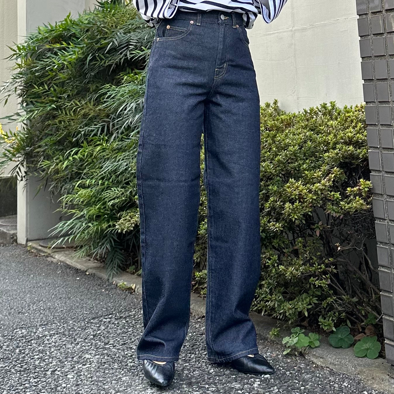 ストレートデニムパンツ  72986 DEEPBLUE