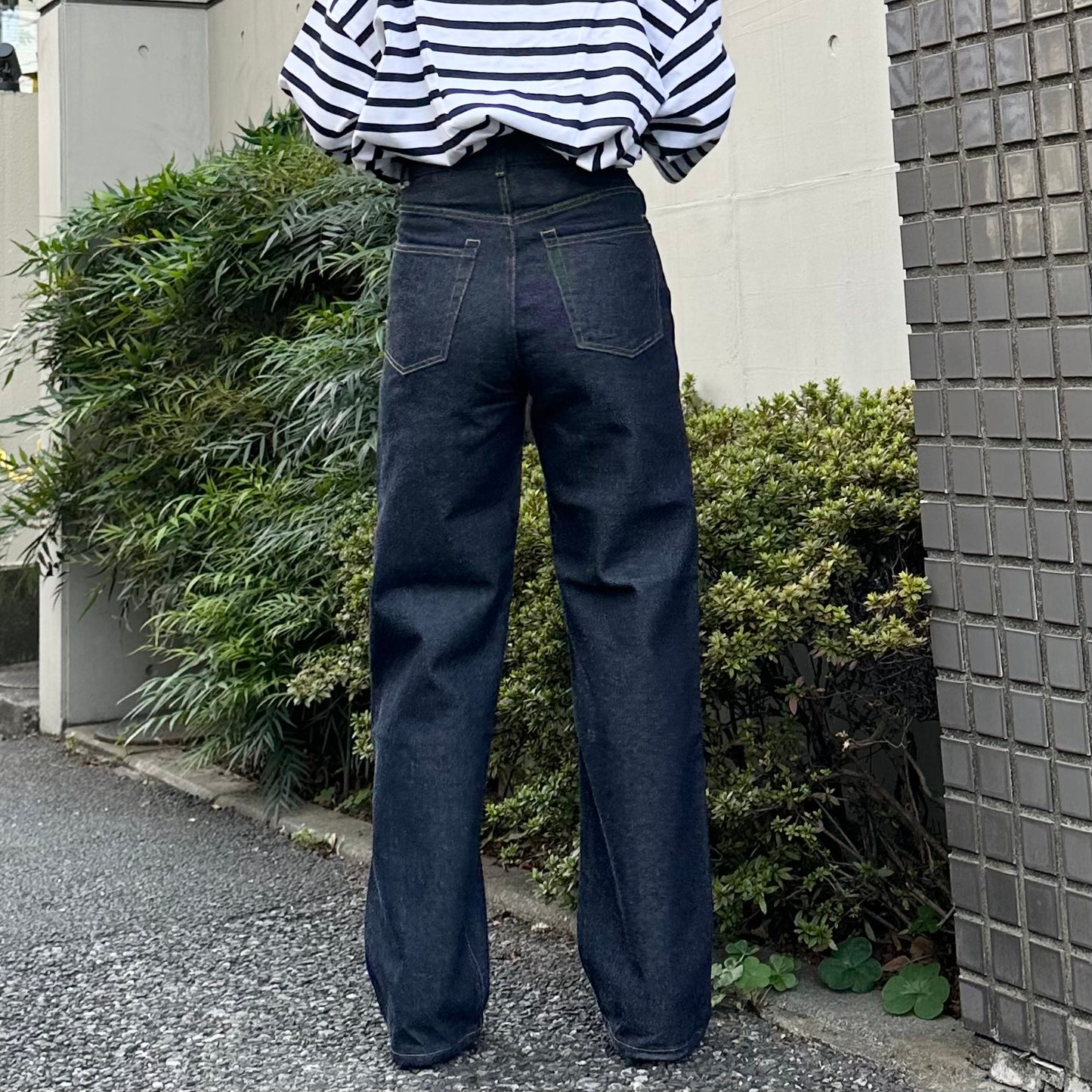 ストレートデニムパンツ  72986 DEEPBLUE