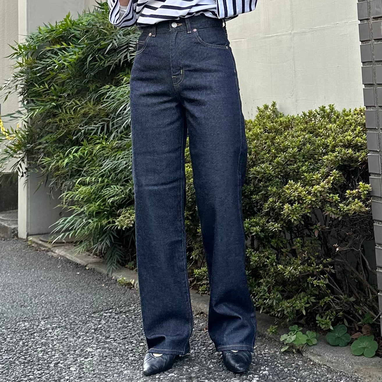 ストレートデニムパンツ  72986 DEEPBLUE