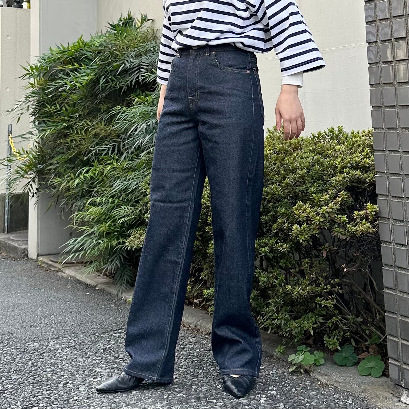 ストレートデニムパンツ  72986 DEEPBLUE