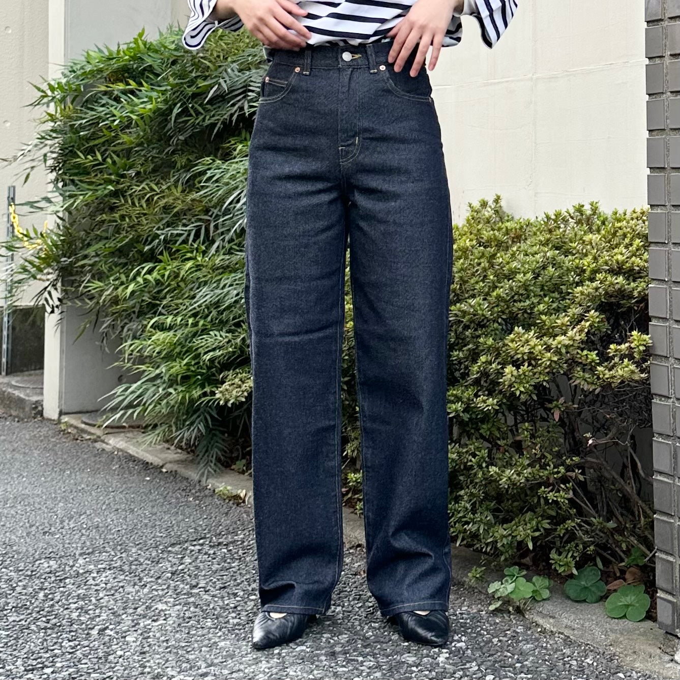 ストレートデニムパンツ  72986 DEEPBLUE