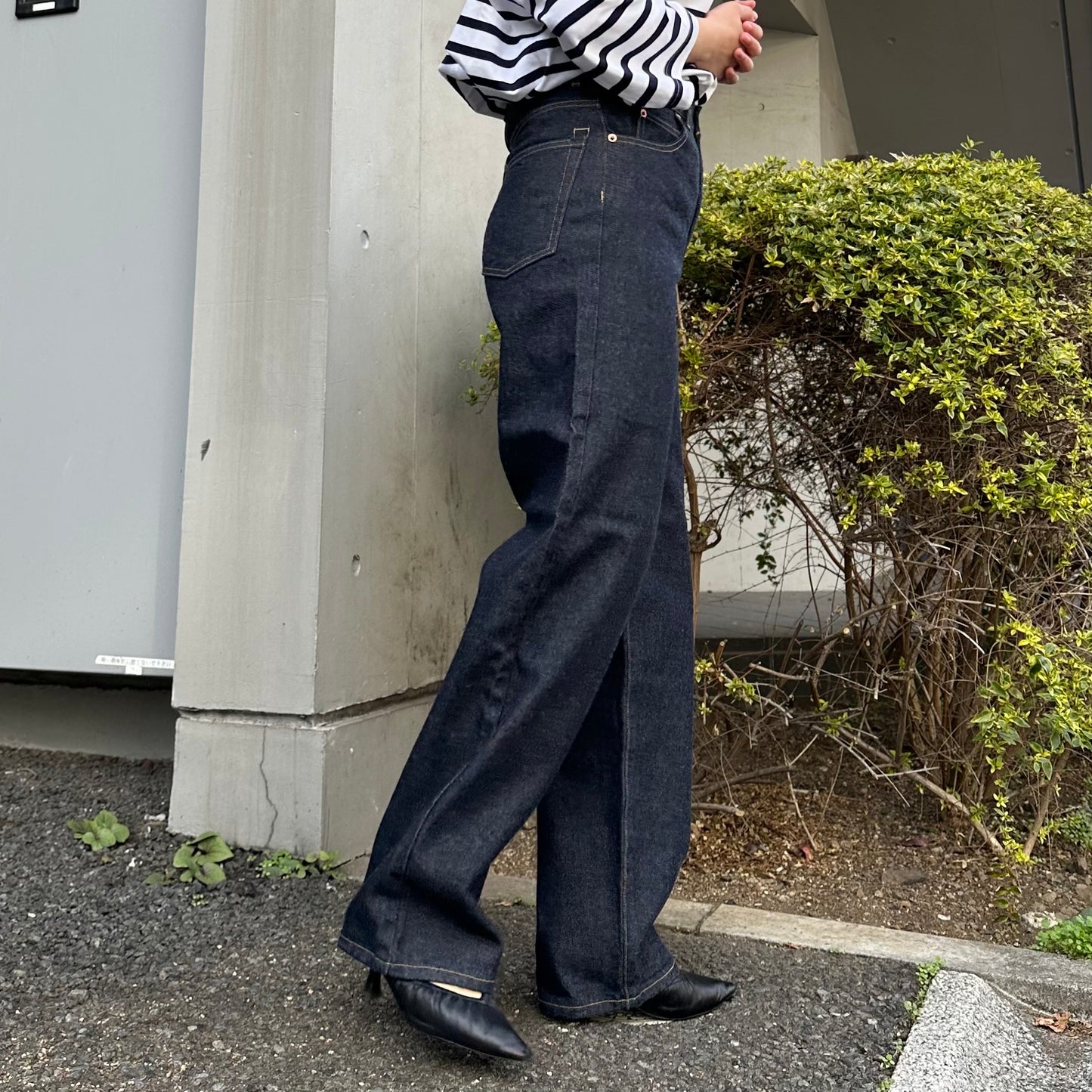 ストレートデニムパンツ  72986 DEEPBLUE